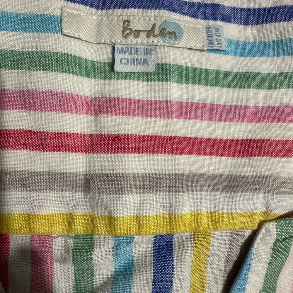 Boden Striped Midi Dress in Multicolor - Picture 6 of 8